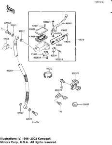 EX250 Передний тормозной цилиндр