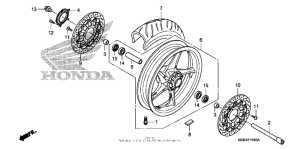 VFR1200F (DCT) Переднее колесо