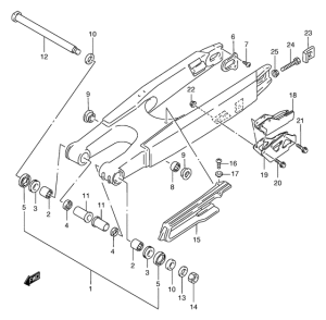 RM250 Маятник задний