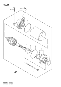 GSF650 (ABS) Стартерный мотор
