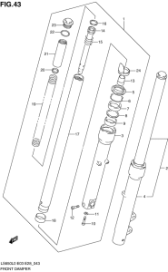 LS650 Передняя вилка