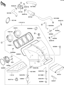 ZX750 Air filter(1 / 2)