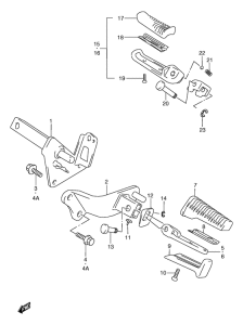 VZ800 Подножки