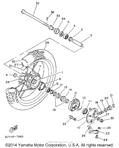 TW200EC Переднее колесо