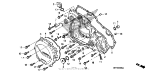  Крышка картера правая