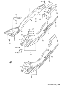 RF900 Обтекатель задний