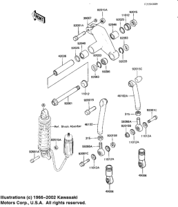 KX125 Задняя подвеска