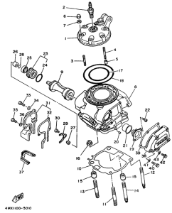 YZ250 Головка цилиндров