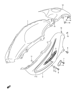 XF650 Крышка топливного бака