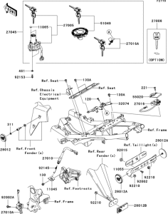 EX250 Замок зажикания