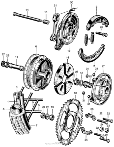 CM91 Переднее колесо