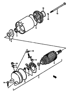 GSX750 Стартерный мотор