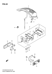 VZ1500 Задний комбинированный сигнал