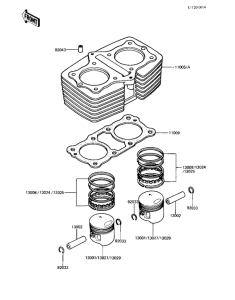 KZ1000 Cylinder / pistons