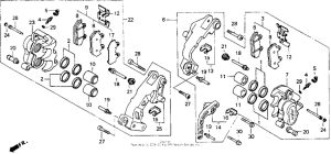 GL1500I Передний суппорт