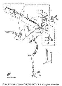 XJ600SKC Главный тормозной цилиндр