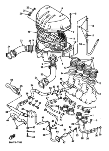YZF600R YZF600RP Впускная система
