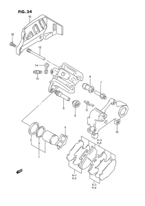 RM250 Задний суппорт