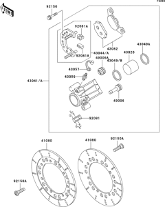 ZG1200 Передний тормоз