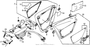 VT1100C Side cover + rectifier