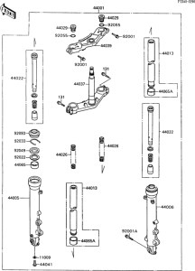 ZX600 Передняя вилка