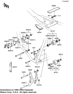 KX125 Рама ,крепежные детали