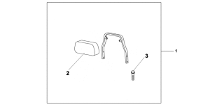 VT750CA Ch backrest whth