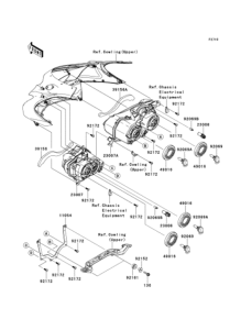 ZX1400 Фара