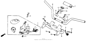 CB650SC Handlebar + top bridge