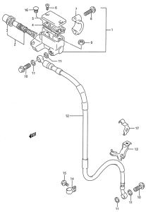 RMX250 Передний тормозной цилиндр