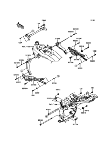 ZR800 Крепление двигателя