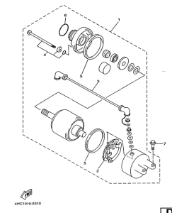 YP250 Стартер