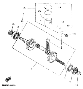 CW50 Коленвал и поршень