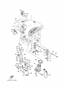XV1700AS Топливный бак