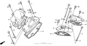 VT1100C Vt1100c cylinder head cover