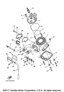 YZ125J2 Головка цилиндров