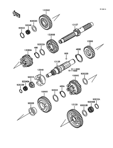 VN1500 Transmission(vn1500-a11 / a12 / a13)