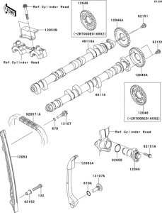 ZR1000 Распред вал