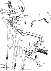 CA175 Ca175 handlebar + switch