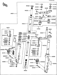 ZX1000 Front fork(1 / 2)(-zxt00a-000320)