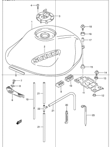 GSF1200S Tank fuel