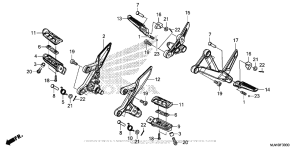CB500F (ABS) Подножки
