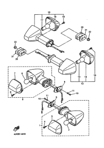 YZF600R Проблесковый световой сигнал