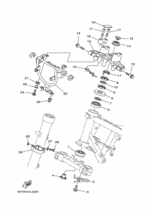 XG250 ステアリング