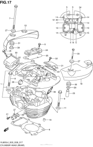 VL800T Cylinder Head (Rear) (Vl800Tl4 E03)