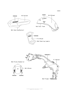 KLZ1000 Decals (Black)(Aef)