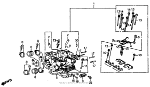 VF700C Rear cylinder head 86