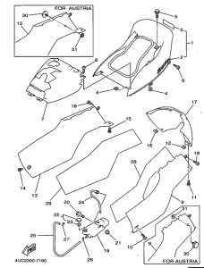 YP250 Боковые обтекатели