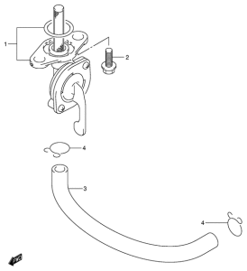 RM125 Топливный кран