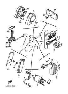 XV1100 XV1100K Equipo electrico